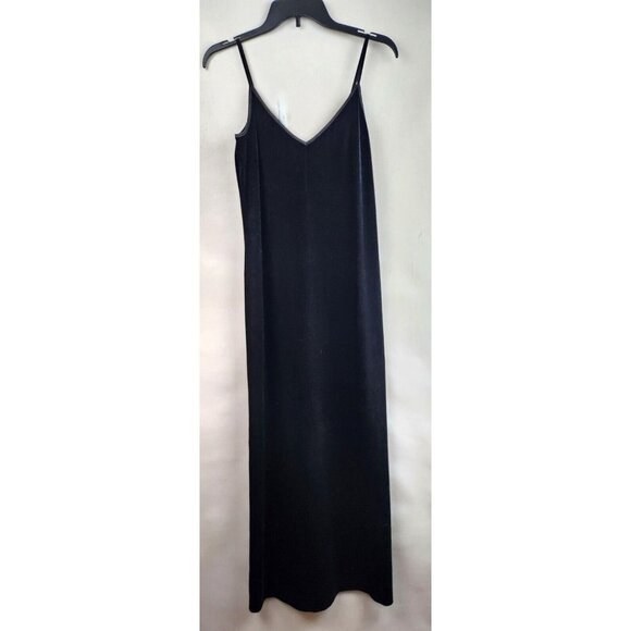 Hugo Buscati Dresses & Skirts - Vintage Hugo Buscati Black Velvet Evening Cocktail Maxi Dress Witchie Size Large